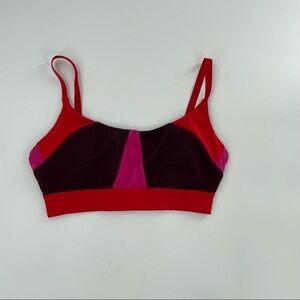 Joy lab Red multi color sports bra